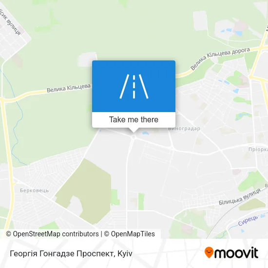 Карта Георгія Гонгадзе Проспект