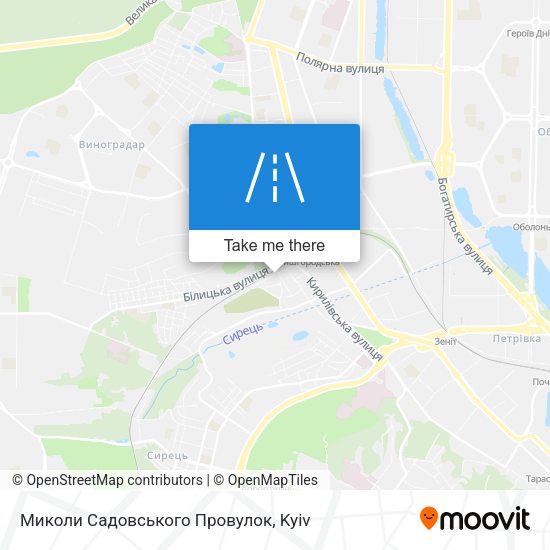 Миколи Садовського Провулок map