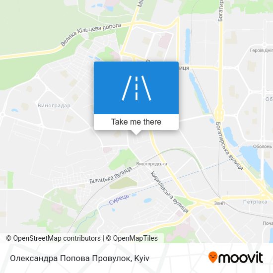 Олександра Попова Провулок map
