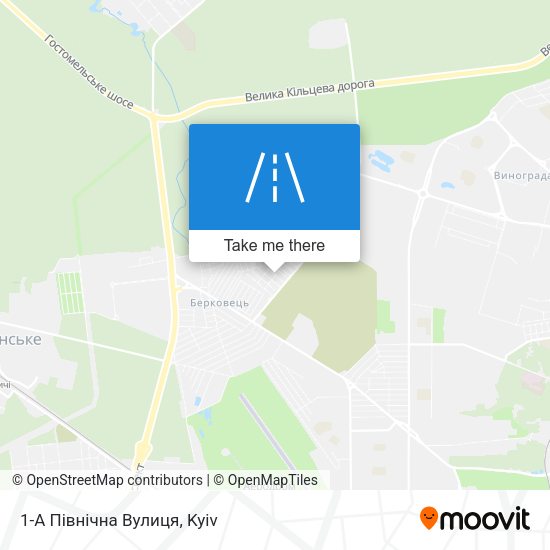 1-А Північна Вулиця map