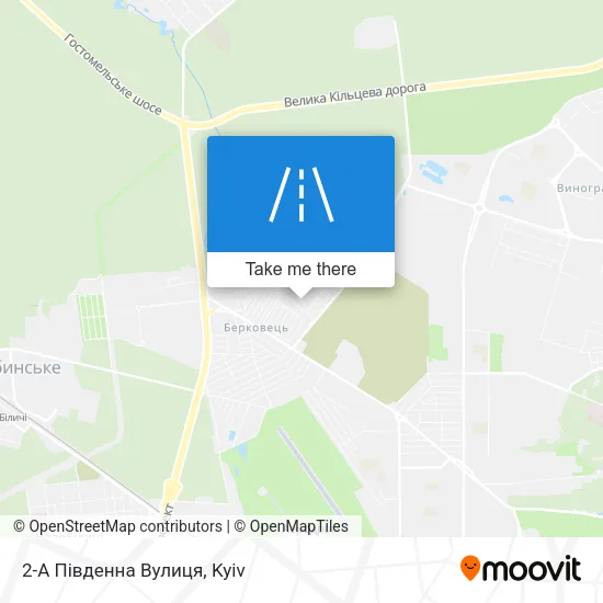 Карта 2-А Південна Вулиця