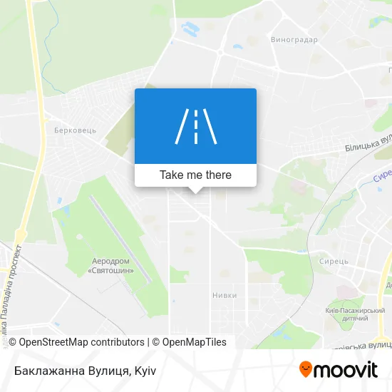 Карта Баклажанна Вулиця