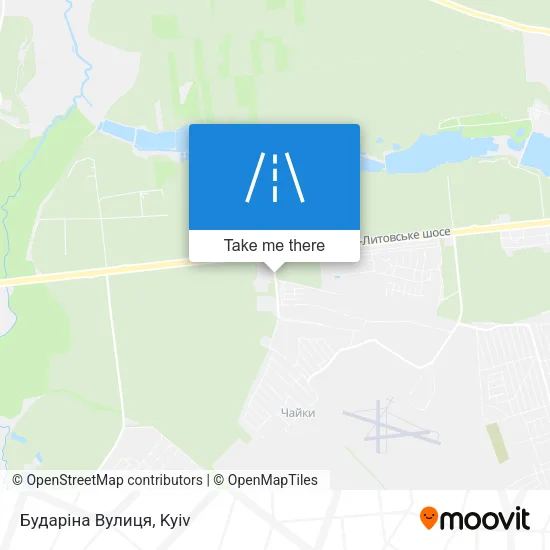 Карта Бударіна Вулиця