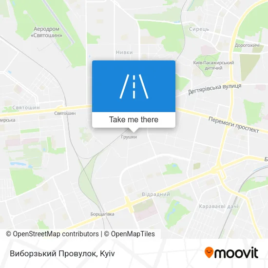 Карта Виборзький Провулок