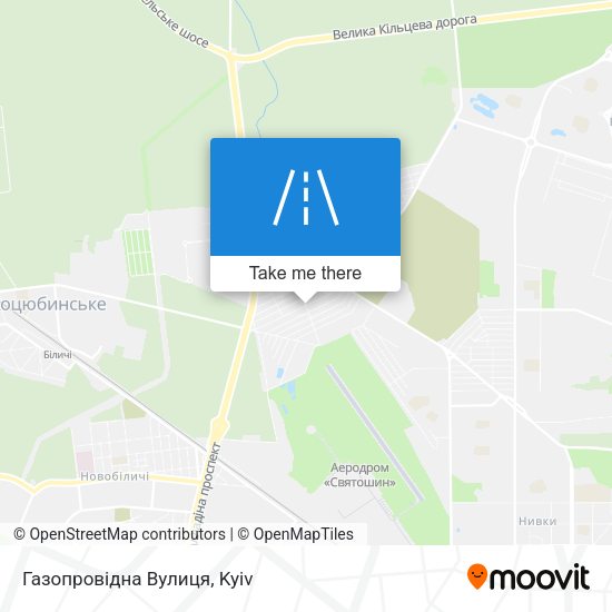 Газопровідна Вулиця map