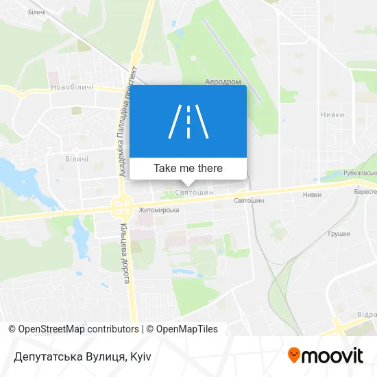 Карта Депутатська Вулиця