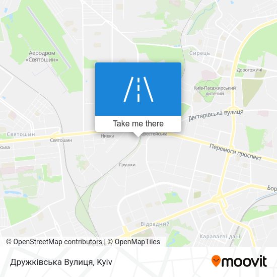 Карта Дружківська Вулиця
