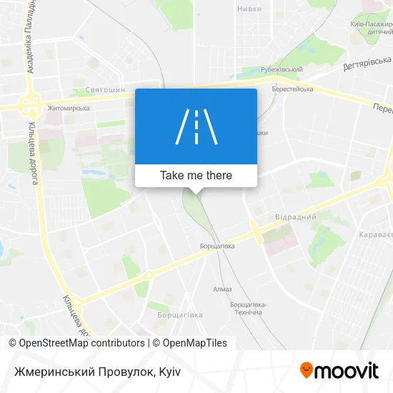Карта Жмеринський Провулок