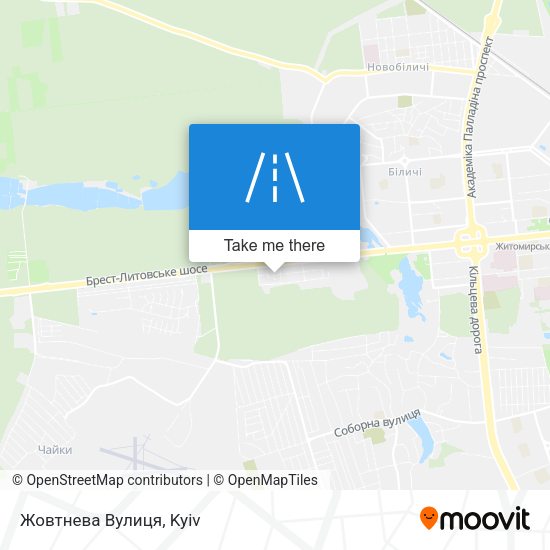 Карта Жовтнева Вулиця