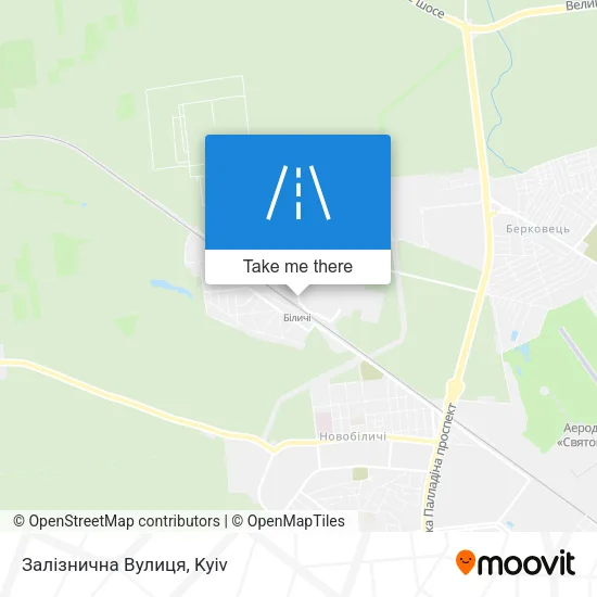 Карта Залізнична Вулиця