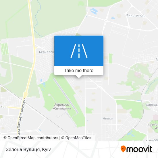 Зелена Вулиця map