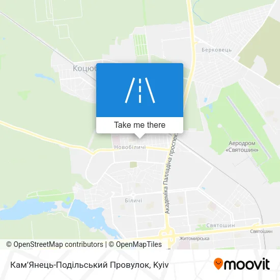 Карта Кам’Янець-Подільський Провулок