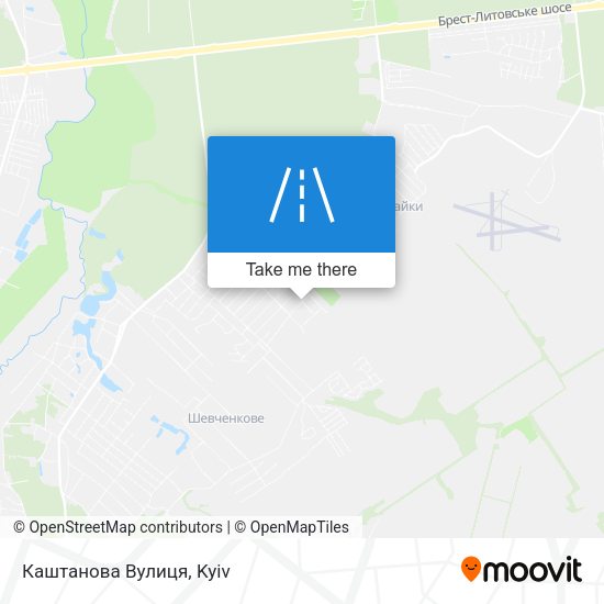 Каштанова Вулиця map