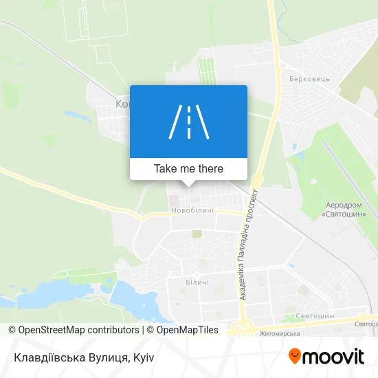 Карта Клавдіївська Вулиця