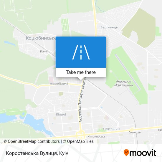 Коростенська Вулиця map