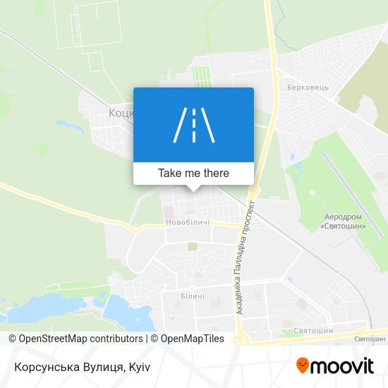 Корсунська Вулиця map