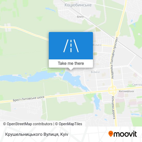 Крушельницького Вулиця map