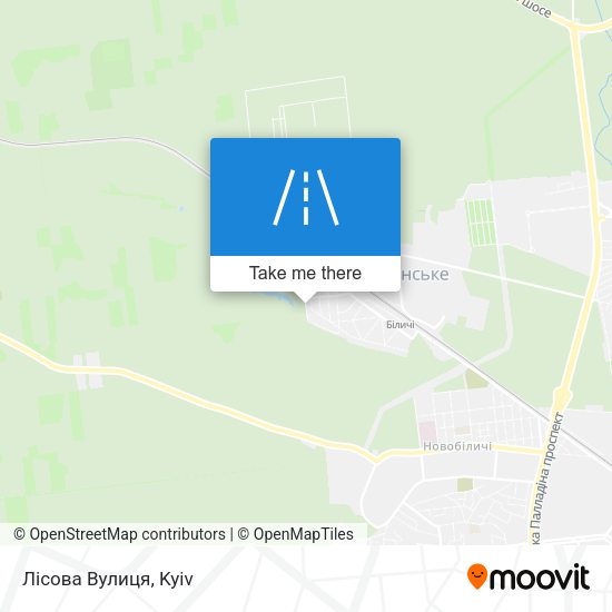 Лісова Вулиця map