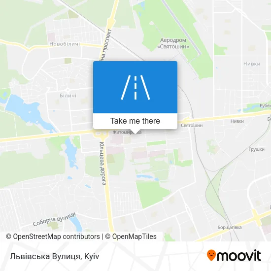 Карта Львівська Вулиця