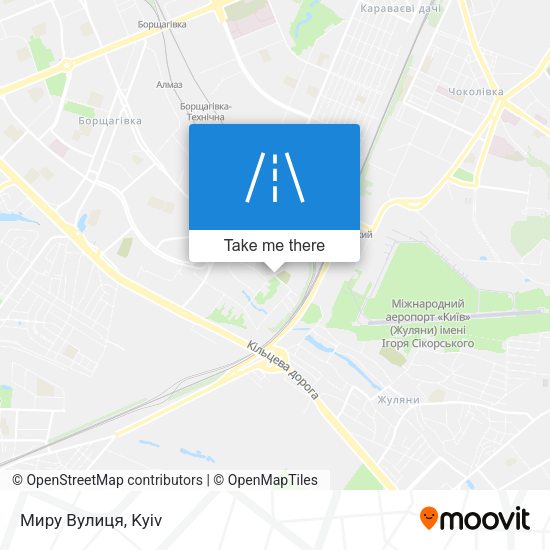 Миру Вулиця map