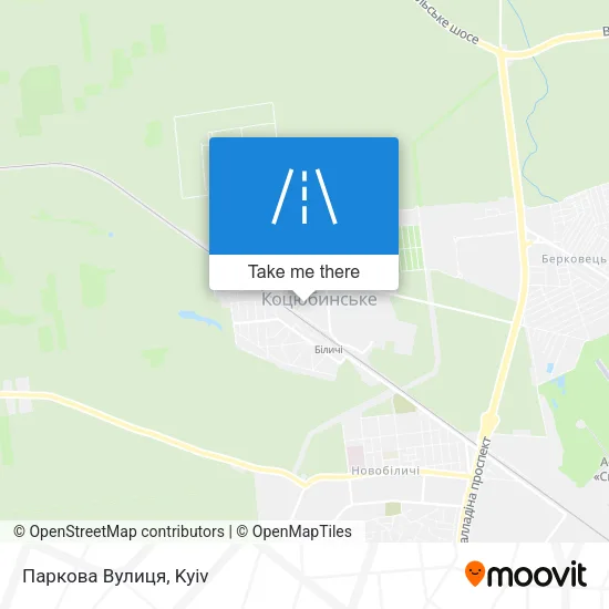 Карта Паркова Вулиця