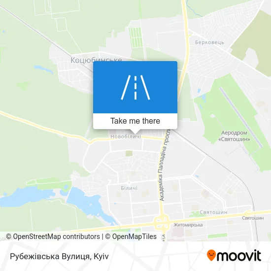 Карта Рубежівська Вулиця