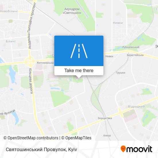 Святошинський Провулок map