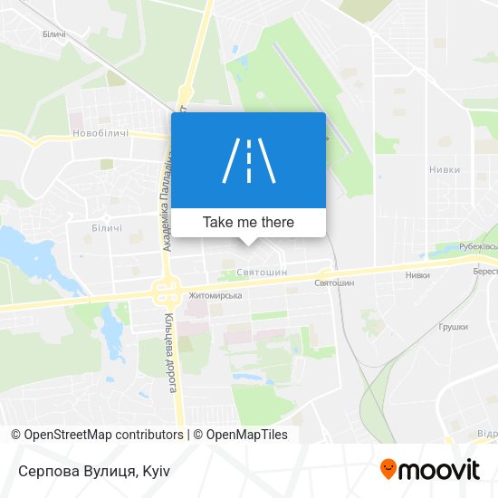 Серпова Вулиця map