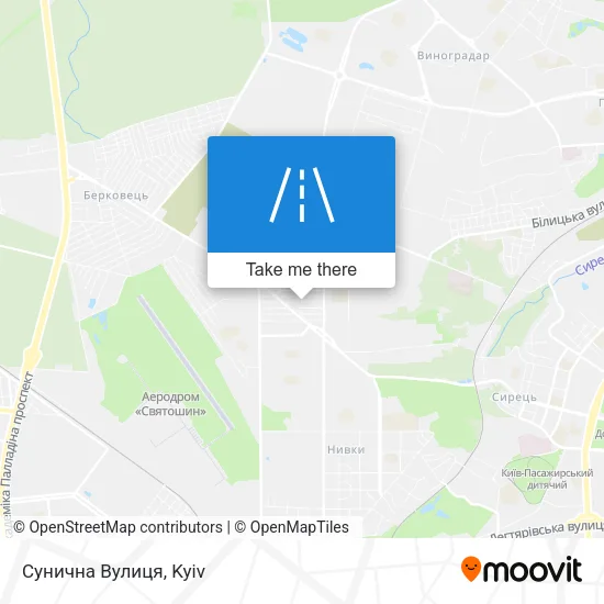 Карта Сунична Вулиця