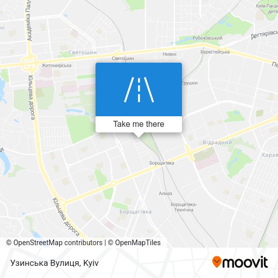Узинська Вулиця map
