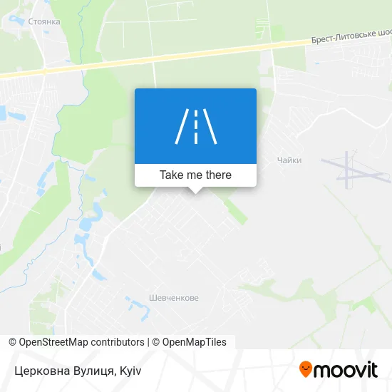 Карта Церковна Вулиця