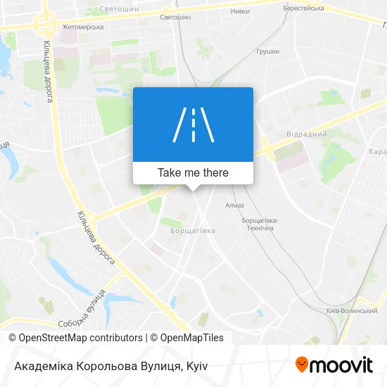Карта Академіка Корольова Вулиця