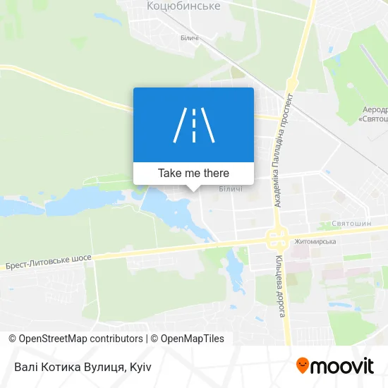 Карта Валі Котика Вулиця
