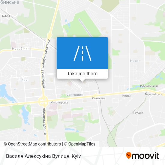 Василя Алексухіна Вулиця map