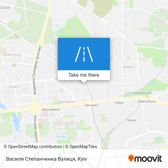 Василя Степанченка Вулиця map