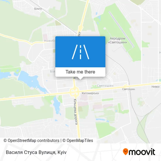 Карта Василя Стуса Вулиця