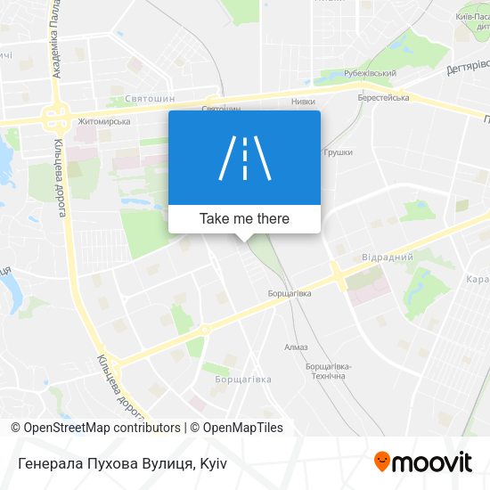 Генерала Пухова Вулиця map