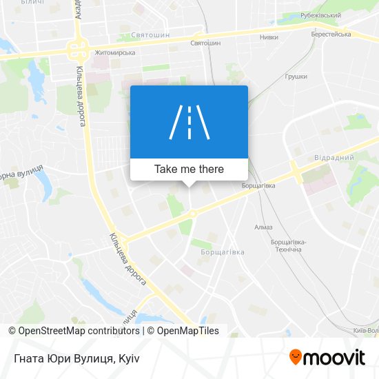 Гната Юри Вулиця map