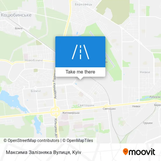 Карта Максима Залізняка Вулиця