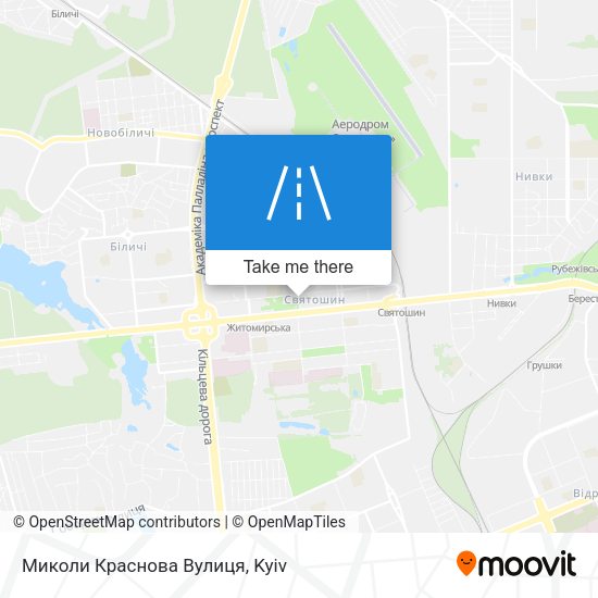 Миколи Краснова Вулиця map