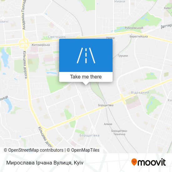 Мирослава Ірчана Вулиця map
