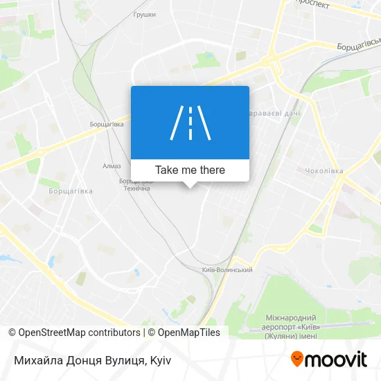 Карта Михайла Донця Вулиця
