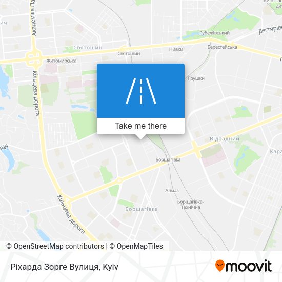 Ріхарда Зорге Вулиця map