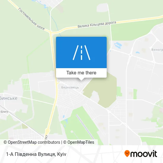 Карта 1-А Південна Вулиця
