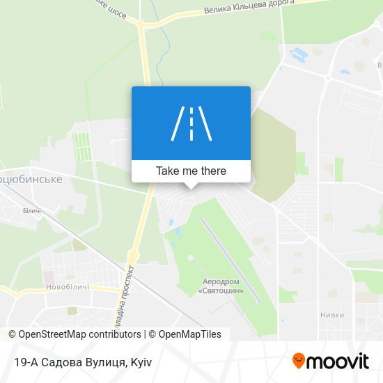 19-А Садова Вулиця map