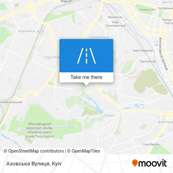 Карта Азовська Вулиця