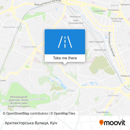 Архітекторська Вулиця map