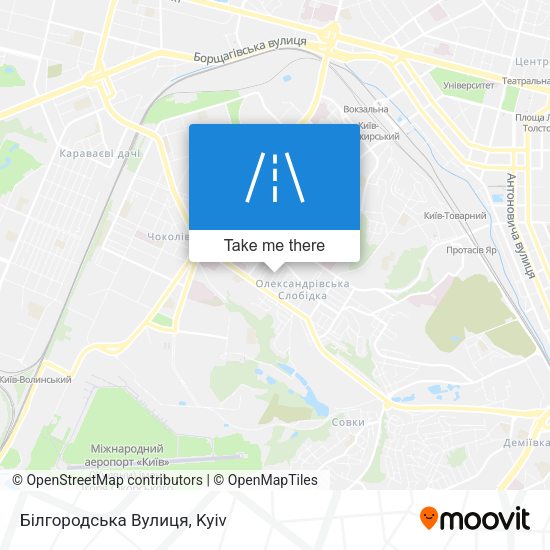 Білгородська Вулиця map
