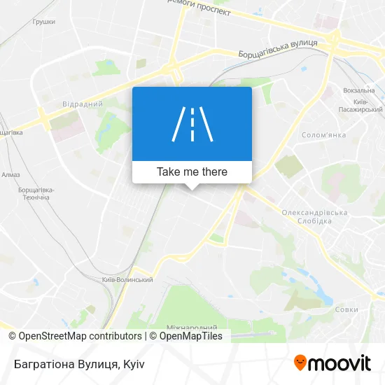 Карта Багратіона Вулиця