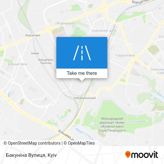 Карта Бакуніна Вулиця